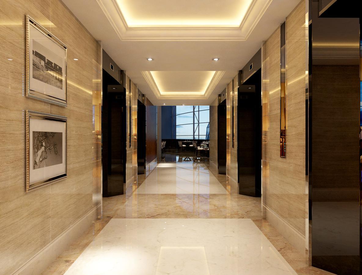 Hatten Place Melaka Buitenkant foto 3D rendering of a hotel lobby